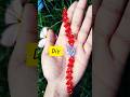 red heart crystal bracelet tutorial ❤️ #diy #shorts #crystal #heart #bracelet