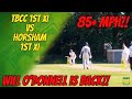 85mph new zealand fast bowler in club cricket  tbcc 1st xi vs horsham 1st xi  cricket highlights