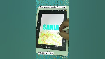 Text Animation in Procreate #shorts
