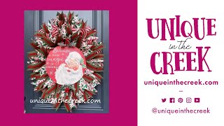 UITC™ How to Make a Christmas Wreath | Easy DIY Santa Wreath | Oval Wreath Board | LIVE replay
