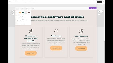 Site builder: improved section design controls