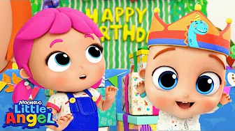 Birthday Song | Songs for Kids! | Little Angel | Moonbug Kids - Girl Power! 🌸🌺🌸