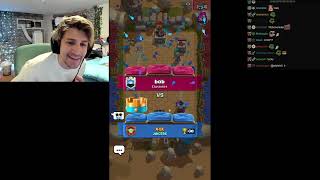 xQc Is Actually Improving at Clash Royale