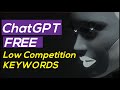 ChatGPT - 50 Million Searches Easy Keyword Rankings - Free Keywords List - VidIQ Boost