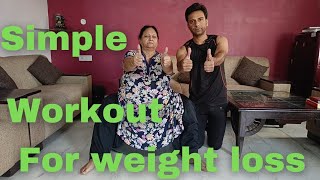 simple workout for weight loss #exercise #weightloss #homeworkout