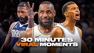 30 Minutes of the MOST VIRAL NBA Moments in 2024 Season