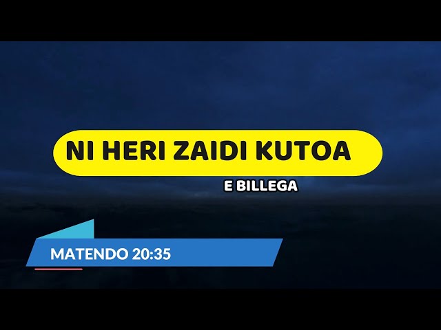 Ni Heri Zaidi Kutoa | E Billega | Lyrics video class=