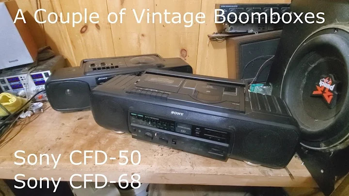 An in-depth look at a Couple of Sony Boomboxes - S...