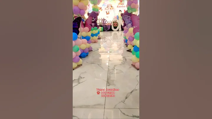 fast Birthday party decorations || birthday decoration ideas #birthdaydecor #decoration #shorts