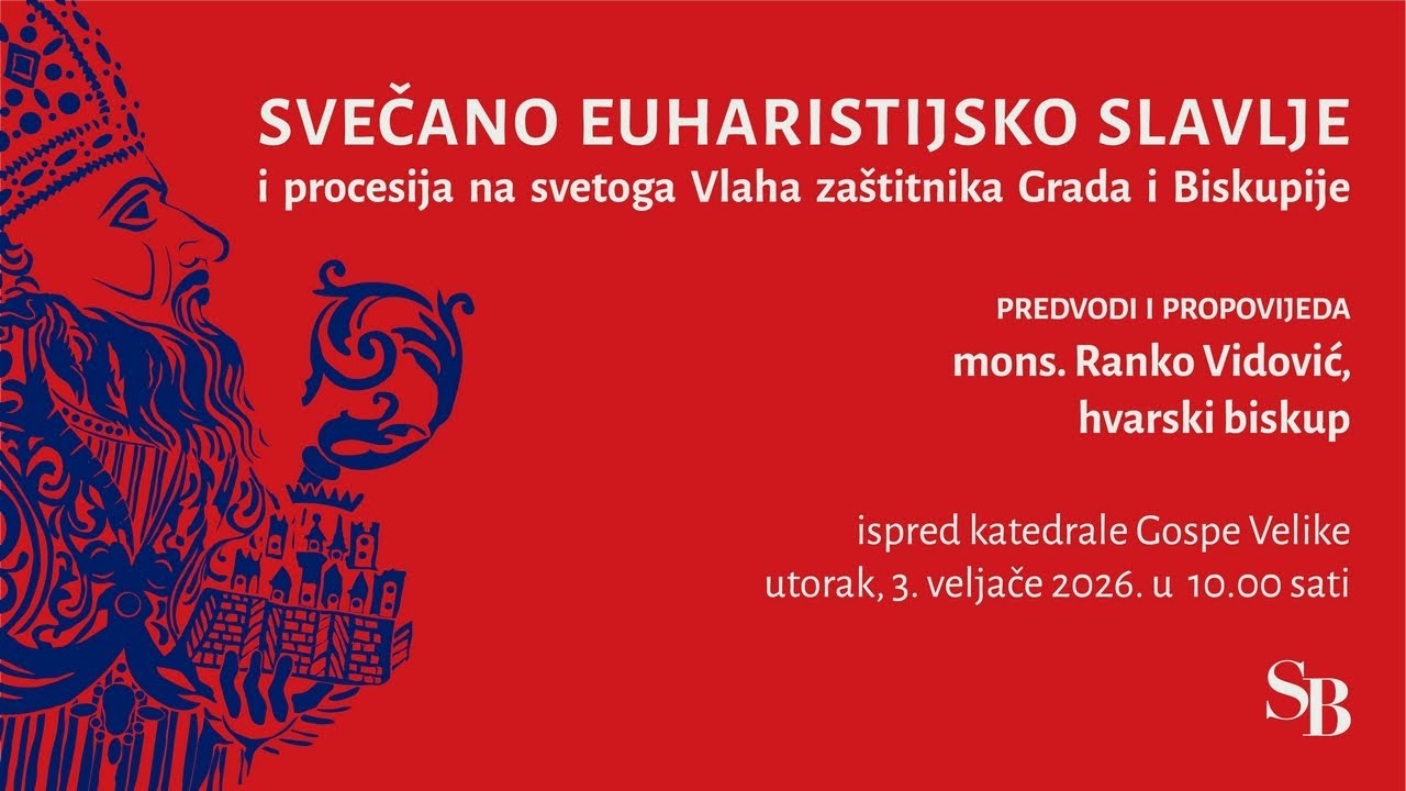 Svečano euharistijsko slavlje i procesija na Svetoga Vlaha, zaštitnika Grada i Biskupije - 2026.