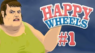 Прохождение игры Happy Wheels скоростной человек    #1