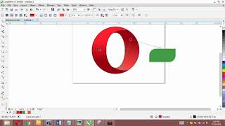 How To Quickly Draw The Opera Mini Browser Logo In Corel Draw X7 Opera Mini Browser Logo Remake Tutorial