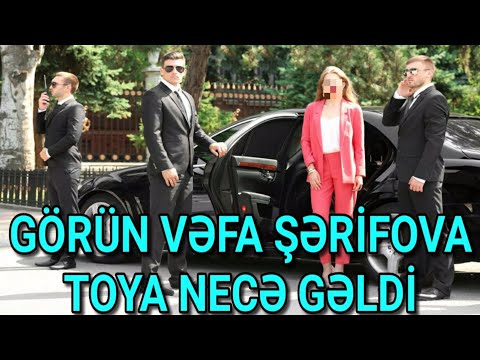 GÖRÜN MÜĞƏNNİ VƏFA ŞƏRİFOVA TOYA NECƏ GƏLDİ: HEÇ YERDƏ GÖRMƏDİYİNİZ VİDEO