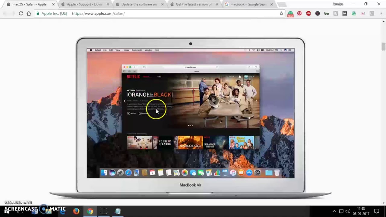 current safari version on mac