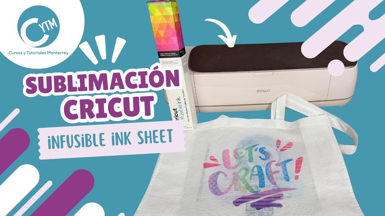 ¡Cricut también sublima con Infusible Ink Sheets! 😍 Paso a paso para crear una bolsa única