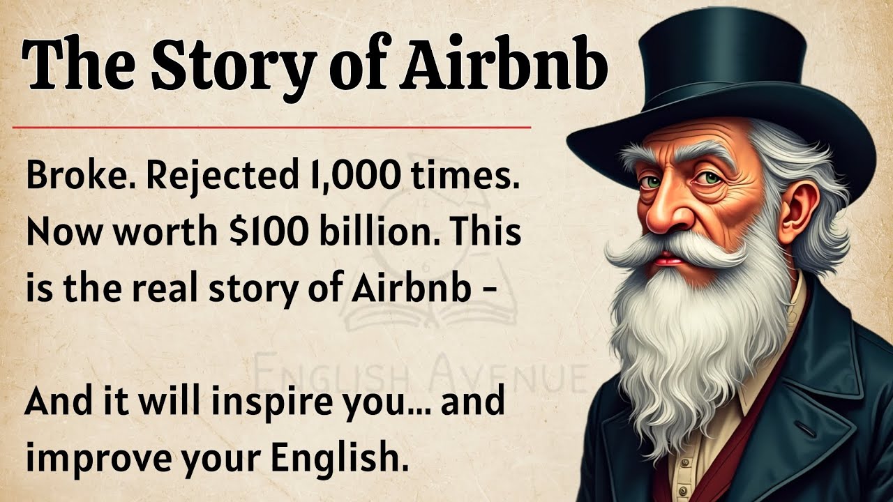 The Story of Airbnb || From Zero to $100 Billion || Graded Reader || Improve Your English Fluency✅️