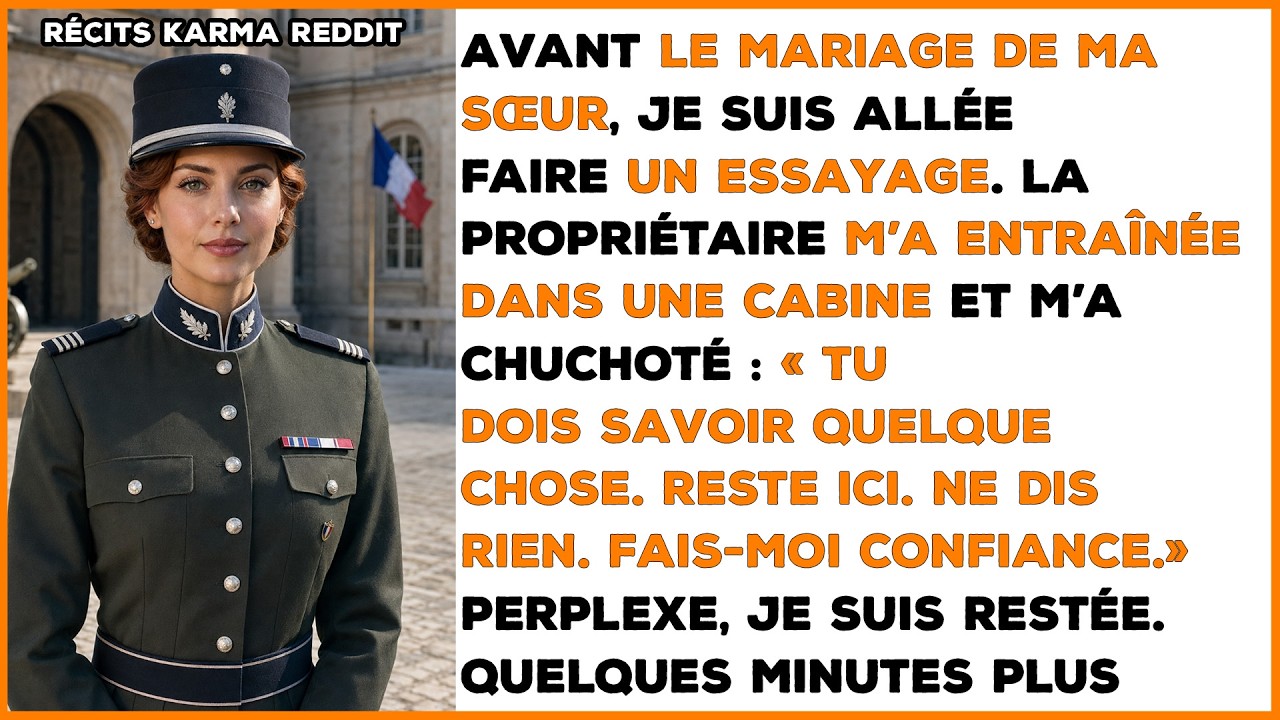 « Ne fais rien qui puisse gâcher le grand jour de ta sœur. » Mon père m’a lancé ces mots sans même me regarder, la veille du mariage. Trois jours plus tard, la propriétaire de la boutique de robes...