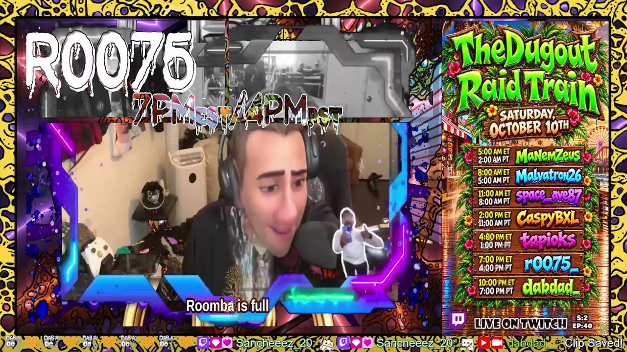 Dubstep on The Dugout Raid Train S02E40 | !fiddy | !merch | Dabfather's Kronicles: Ep:492 ♥