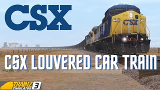CSX Louvered Car Train | Trainz Simulator 3