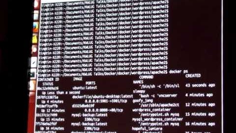 Docker demo. Linux container setup + Q&A @kwlug. Part 6 of 7.