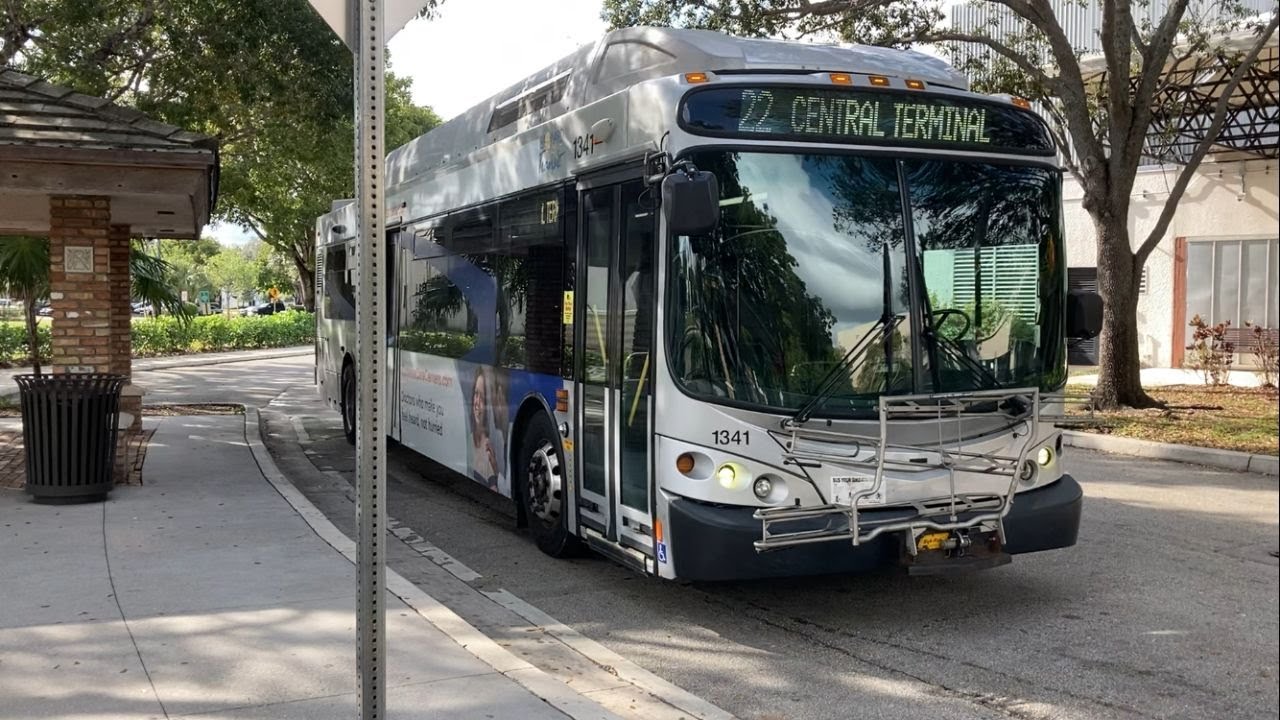Broward County Transit Bus 22 Departure, West Regional Terminal, 2013 ...