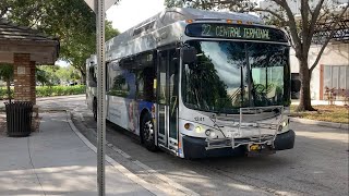 Broward County Transit Bus 22 Departure, West Regional Terminal, 2013 NABI 40-LFW GEN III HEV