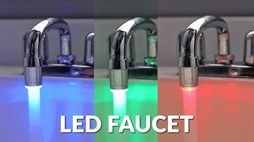 LED Faucet Changes Colors With Temperature