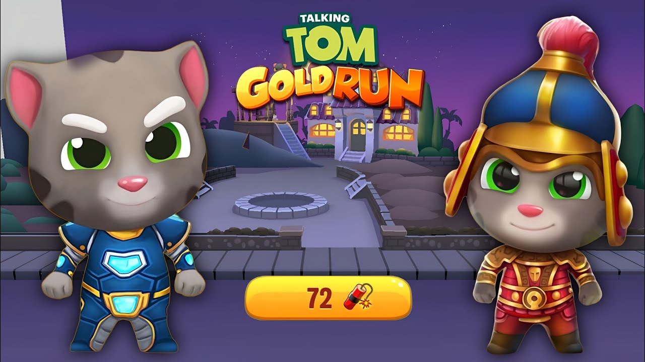 Talking Tom Gold Run General Tom Vs Hyper Tom 17 Character Full Screen ...