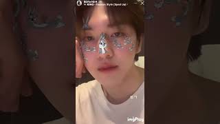 Kino being cute on his IG #Pentagon Fashion Style #hyunggu #kpop