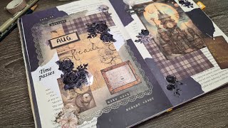Dark Academia Reading Journal Theme for August