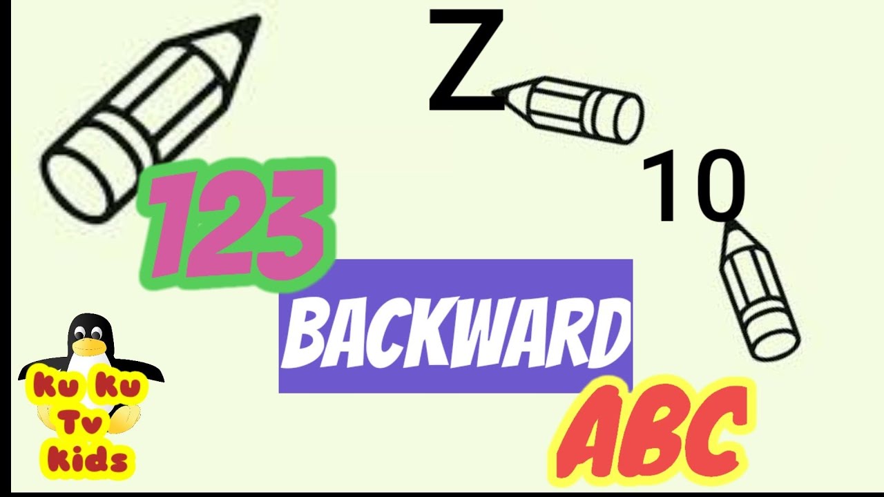 123 and abc counting alphabets backward counting backward