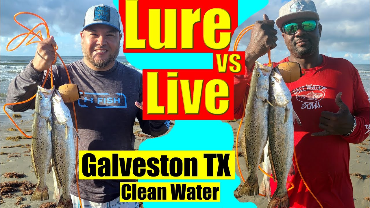 Clean Water Challenge Lure VS Live Fishing Galveston Texas Clean