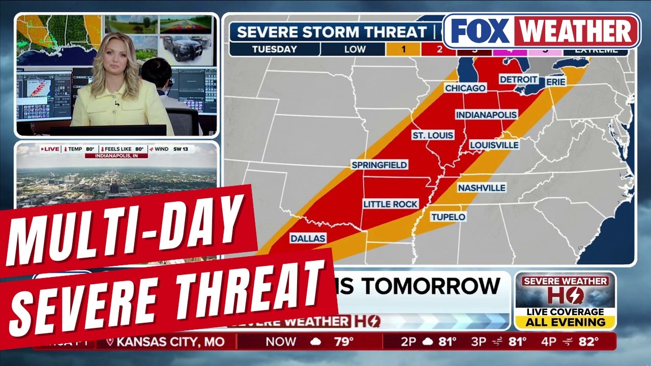 Severe Weather Threat Across The Great Plains And Midwest This Week ...