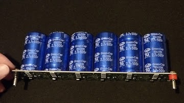 I test the voltage leakage of my series supercapacitors and find damage