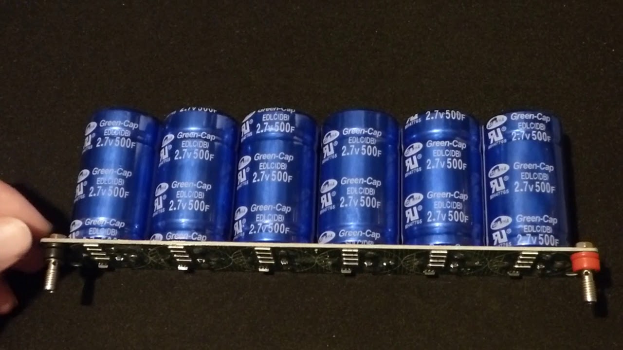 I test the voltage leakage of my series supercapacitors and find damage