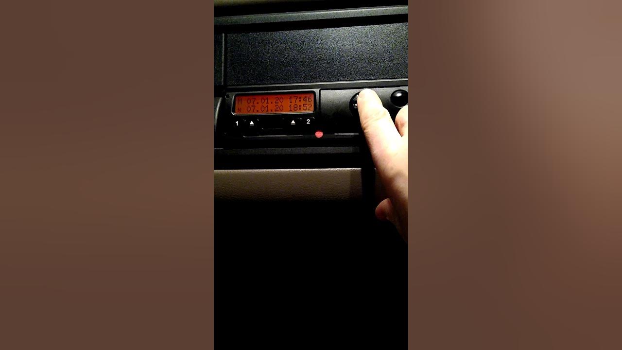 Manual entry on a 2nd gen Siemens Digi tacho YouTube