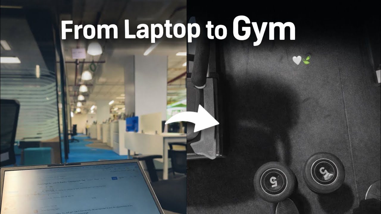 From Laptop to Gym🤔|Corporate girl@sanzz_hm 