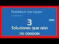 llᐈ  Error ✔️  al RESTABLECER el equipo WINDOWS 10 ☝️ 【3 SOLUCIONES que NO CONOCES 】| Parte 3/3