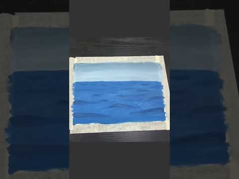 طريقه رسم البحر  