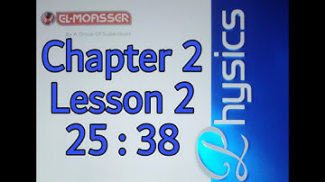 EL Moasser Physics 3rd sec chapter 2 lesson 2 from 25 to 38