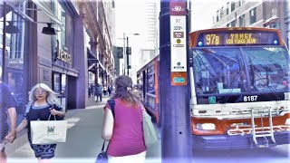 Yonge Street - TTC Route 97B Bus Ride | TORONTO Longest Street in the World | Ontario Canada
