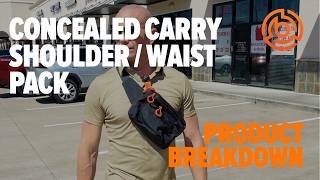 Concealed Carry Shoulder & Waist Pack: Product Breakdown
