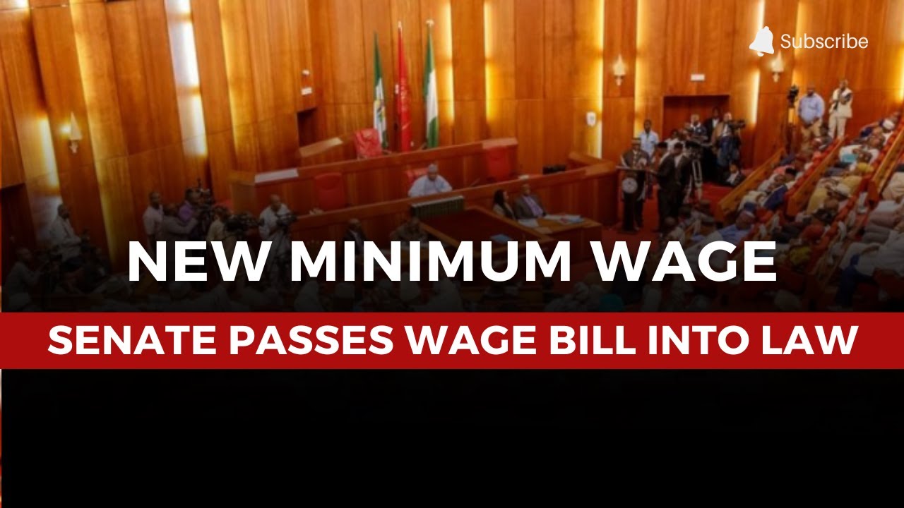 Senate Passes National Minimum Wage Bill into Law | Major Legislative ...