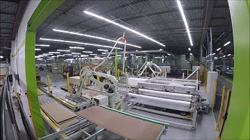 Finished Door Robotic Destack   Custom Wrap and Stack Call