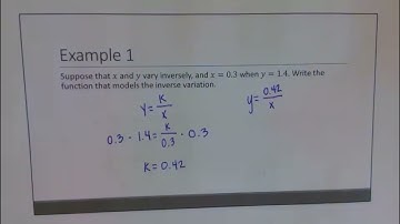Algebra 2 - Lesson 9.1 - Direct and Inverse Variation