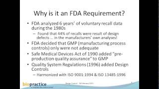 1527_FDA Medical Device Regulation Design Control