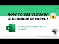 How To Use  VLOOKUP &amp; HLOOKUP in Excel | what is the Differences Between the Two | Beginner Tutorial