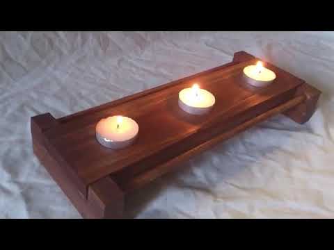 building a candle holder from scrap wood 480p ru 2021