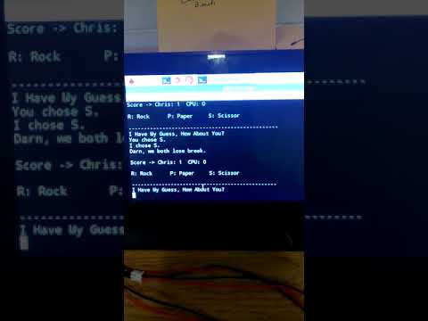 Python RPS Game w/ Button Input