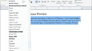 Windows 8.0 Professional - Change a Font Type, Style, or Size in WordPad